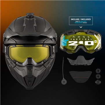 Titan Original Backcountry Helmet, Winter Solid - Includes 210° Goggles